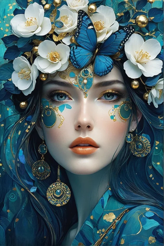Floral Beauty Portrait Art 8