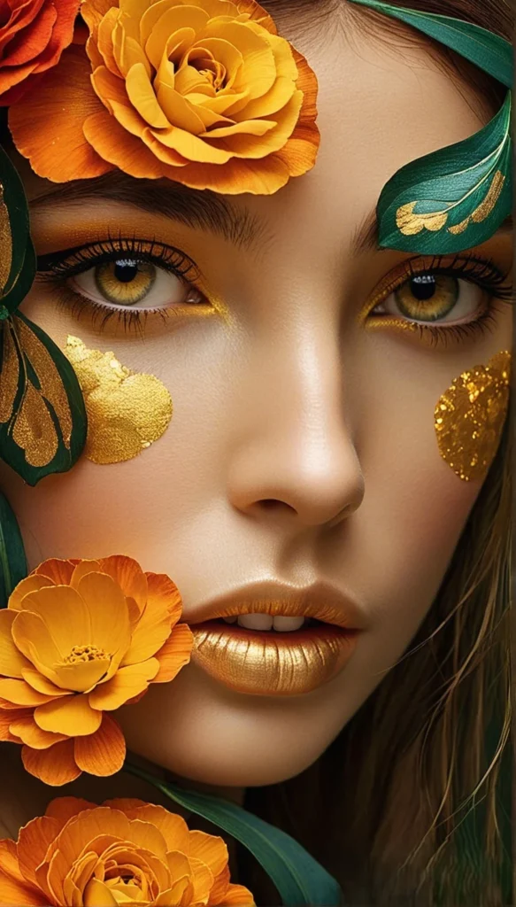 Floral Beauty Portrait Art 9